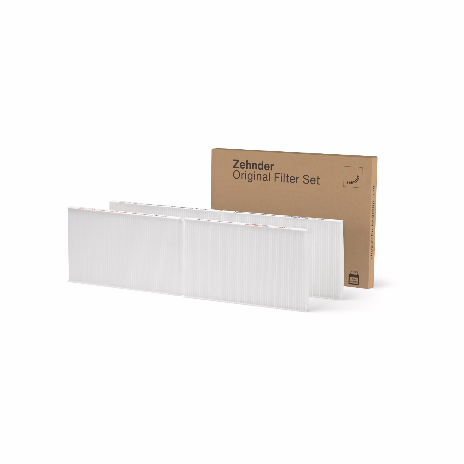 Hygienefilter-Nachfüllset– Zehnder ComfoAir 300-550 F7/G4 – Bild 2